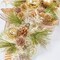 Champagne Gold Poinsettia Teardrop Swag w/ Ring - Handcrafted Christmas Decorations - Final sale / Non-returnable and Non-refundable